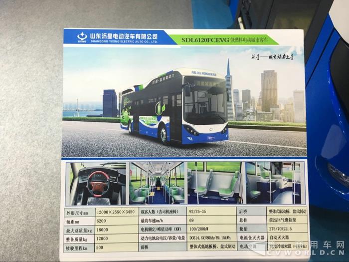 山東沂星氫燃料電池城市客車