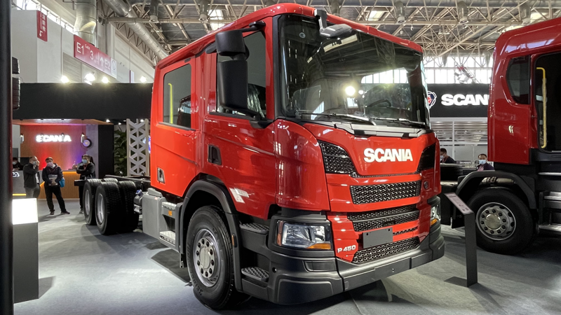 斯堪尼亞P450 6X4強臂破拆消防車